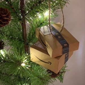 Mini Amazon Package Christmas Ornament